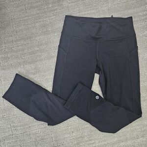 Black Lululemon High-Waisted Leggings